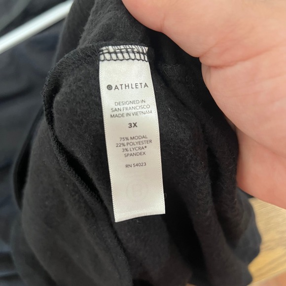 Athleta Purana Wrap Sweatshirt 3XL NWT $89 Gray Cris Cross Hood Knit - Picture 8 of 10